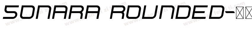 Sonara Rounded字体转换